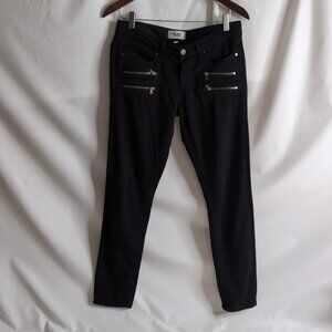 Paige Edgemont Jeans Women's Stretchy Black Denim Skinny Jeans, Size 26